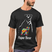 Autism Awareness Papa Beer Pap T-shirt (Voorkant)