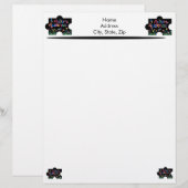 Autism Awareness Piece Letter Head Persoonlijk Briefhoofd (Voorkant / Achterkant)