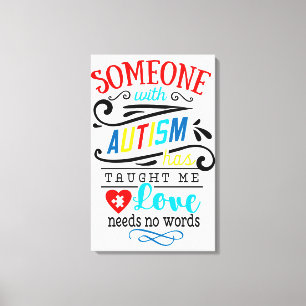 Autism Awareness Premium Wrapped Canvas (gloss) Afdruk