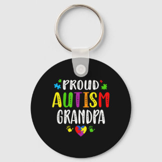 Autism Awareness Proud Autism Grandpa Hand Heart P Sleutelhanger