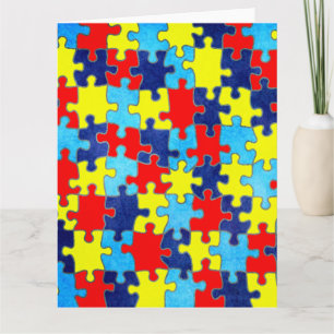 Autism Awareness-Puzzle by Shirley Taylor Kaart