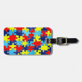 Autism Awareness-Puzzle door Shirley Taylor Bagagelabel (Voorkant horizontaal)