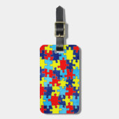 Autism Awareness-Puzzle door Shirley Taylor Bagagelabel (Voorkant verticaal)