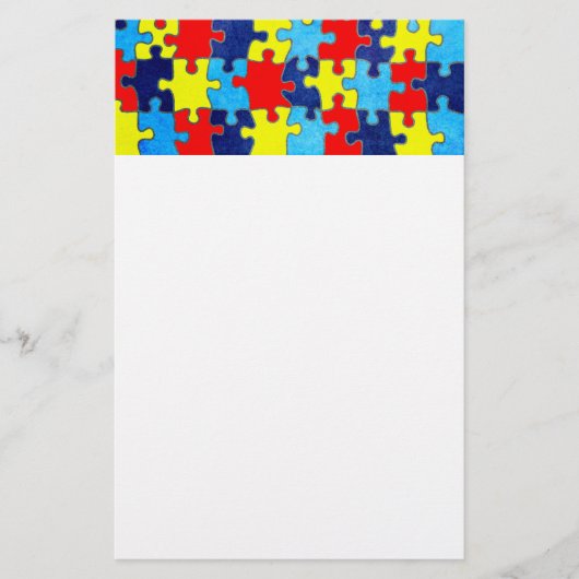 Autism Awareness-Puzzle door Shirley Taylor Briefpapier (Voorkant)