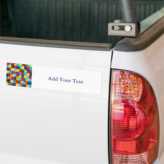 Autism Awareness-Puzzle door Shirley Taylor Bumpersticker (Op Truck)