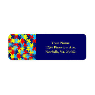 Autism Awareness-Puzzle door Shirley Taylor Etiket