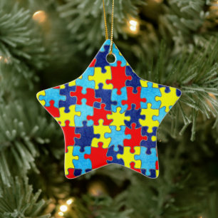 Autism Awareness-Puzzle door Shirley Taylor Keramisch Ornament