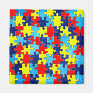 Autism Awareness-Puzzle door Shirley Taylor Magneet