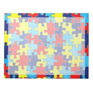 Autism Awareness-Puzzle door Shirley Taylor Notitieblok