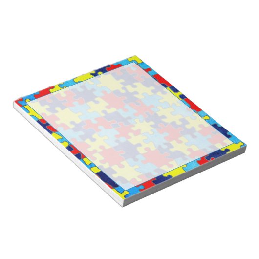 Autism Awareness-Puzzle door Shirley Taylor Notitieblok (Schuin)
