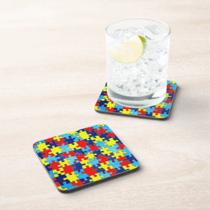 Autism Awareness-Puzzle door Shirley Taylor Onderzetter