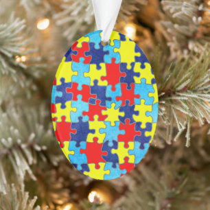 Autism Awareness-Puzzle door Shirley Taylor Ornament
