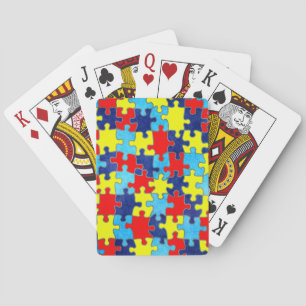 Autism Awareness-Puzzle door Shirley Taylor Pokerkaarten