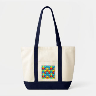 Autism Awareness Puzzle Piece Bag Tote Bag