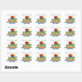 Autism Awareness Puzzle Pieces Sticker (Vel)