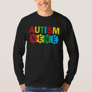 Autism Awareness Puzzle Ribbon Proud Autism Nene T-shirt