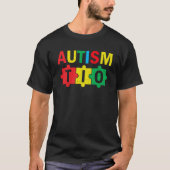 Autism Awareness Puzzle Ribbon Proud Autism Tio T-shirt (Voorkant)