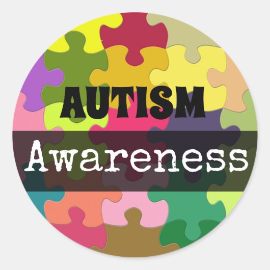 AUTISM Awareness Puzzle stuks Stickers (Voorkant)