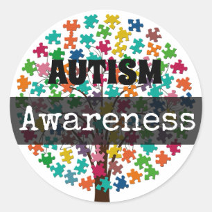 AUTISM Awareness Puzzle stuks Tree Stickers