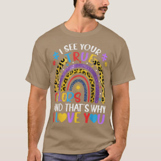 Autism Awareness Rainbow I See Your True Colors Pu T-shirt