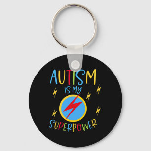 Autism Awareness Ribbon Boys Girls Kinder is My Su Sleutelhanger