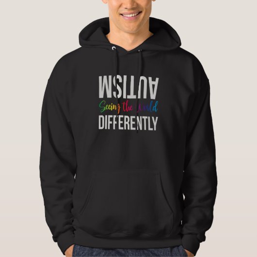 Autism Awareness See the World Differently Hoodie (Voorkant)