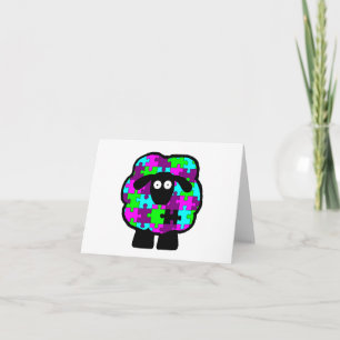 Autism Awareness Sheep Card Kaart