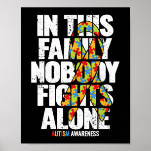 Autism Awareness Shirt Family Support Ma Autism A Poster