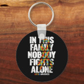 Autism Awareness Shirt Family Support Ma Autism A Sleutelhanger (Voorkant)