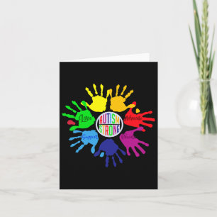 Autism Awareness Sign Language Hand Puzzle Support Kaart
