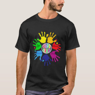 Autism Awareness Sign Language Hand Puzzle Support T-shirt