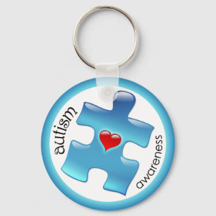Autism Awareness Sleutelhanger - Blue