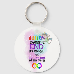 Autism Awareness Slogan April - Neurodiversity Sleutelhanger