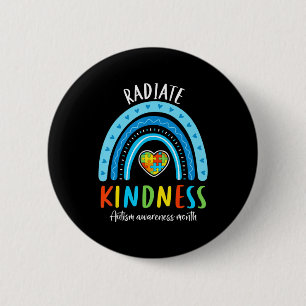 Autism Awareness Special Ed Teacher Radiate Kindne Ronde Button 5,7 Cm