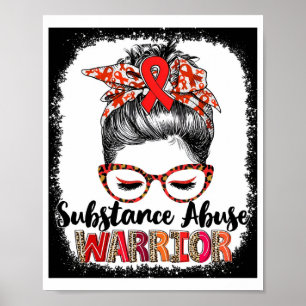 Autism Awareness Substance Misuse Warrior Poster