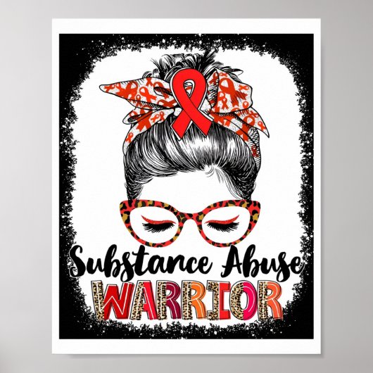 Autism Awareness Substance Misuse Warrior Poster (Voorkant)