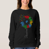 Autism Awareness Sunflower Kids Choose Kind Autism Trui (Voorkant)