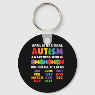 Autism Awareness Support Autism Kids For Mom Dad 2 Sleutelhanger