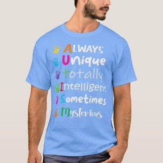 Autism Awareness Support Autism Kinder for mam Dad T-shirt