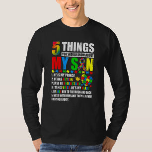 Autism Awareness Support Autism Son Kids For Mom D T-shirt