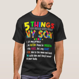Autism Awareness Support Autism Son Kinder voor ma T-shirt
