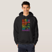 Autism Awareness Support Care Acceptance Ally Groo Hoodie (Voorkant volledig)