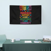 Autism Awareness Support Care Acceptance Love Spandoek (Beurs)