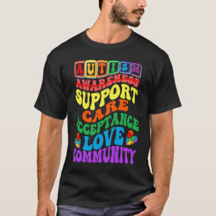 Autism Awareness Support for Kids Boys Women & man T-shirt
