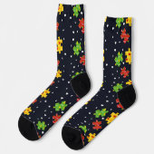 Autism Awareness Swag Pattern Sokken (Links)