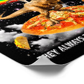 Autism Awareness T-rex Cat Meme Neurodiversity Pri Poster (Hoek)