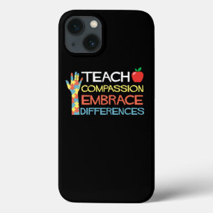 Autism Awareness Teach Compassion Embrace Differen iPhone 13 Hoesje