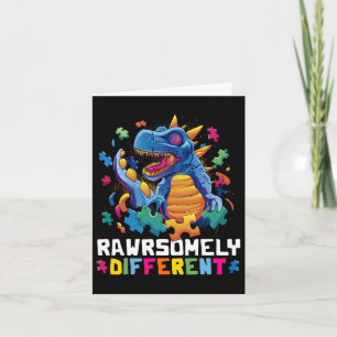 Autism Awareness Toddler Embrace Difference Dino Kaart