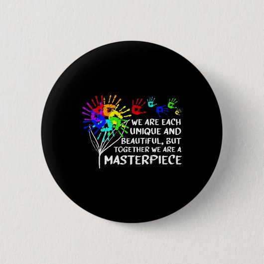 Autism Awareness Unieke Masterproduct Cool Parents Ronde Button 5,7 Cm (Voorkant)