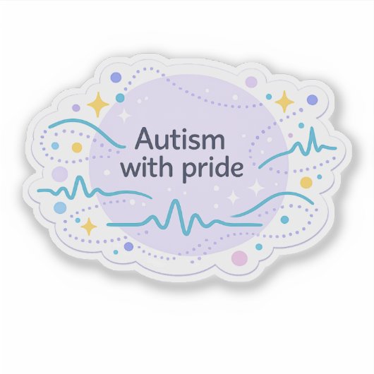 Autism Awareness | With Pride Vinyl Sticker (Devant)